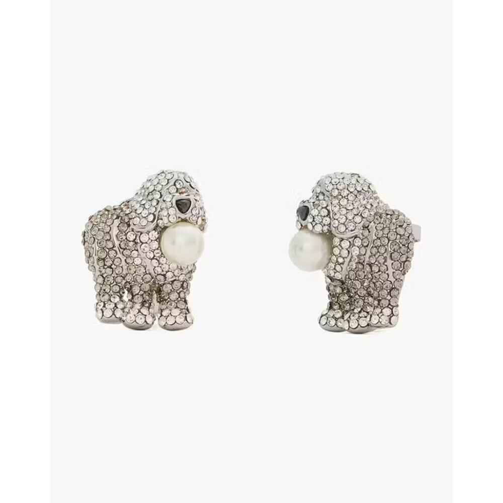 Kate Spade Best In Show Sheep Dog Statement Pearl Studs